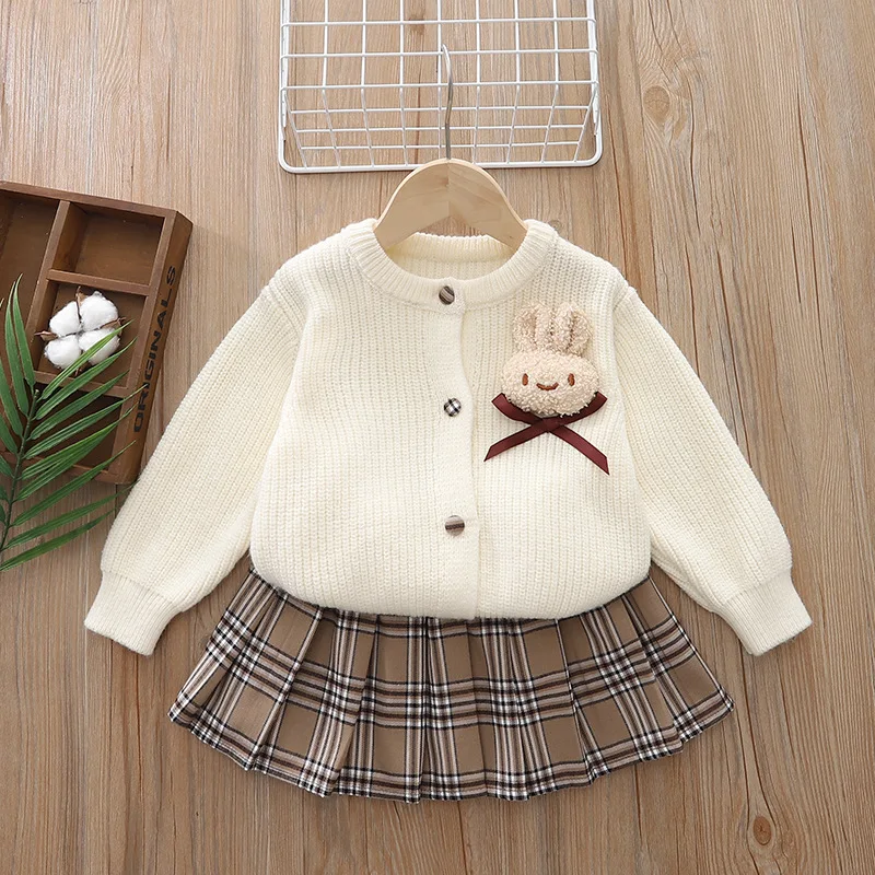 thumbnail image 1 of . Conjunto de ropa para niñas con estampado de dibujos animados de princesa de Disney, camiseta y falda JK, conjunto de 2 uds., traje para niños de verano 2024, Zootopia Judy, 1 of 5