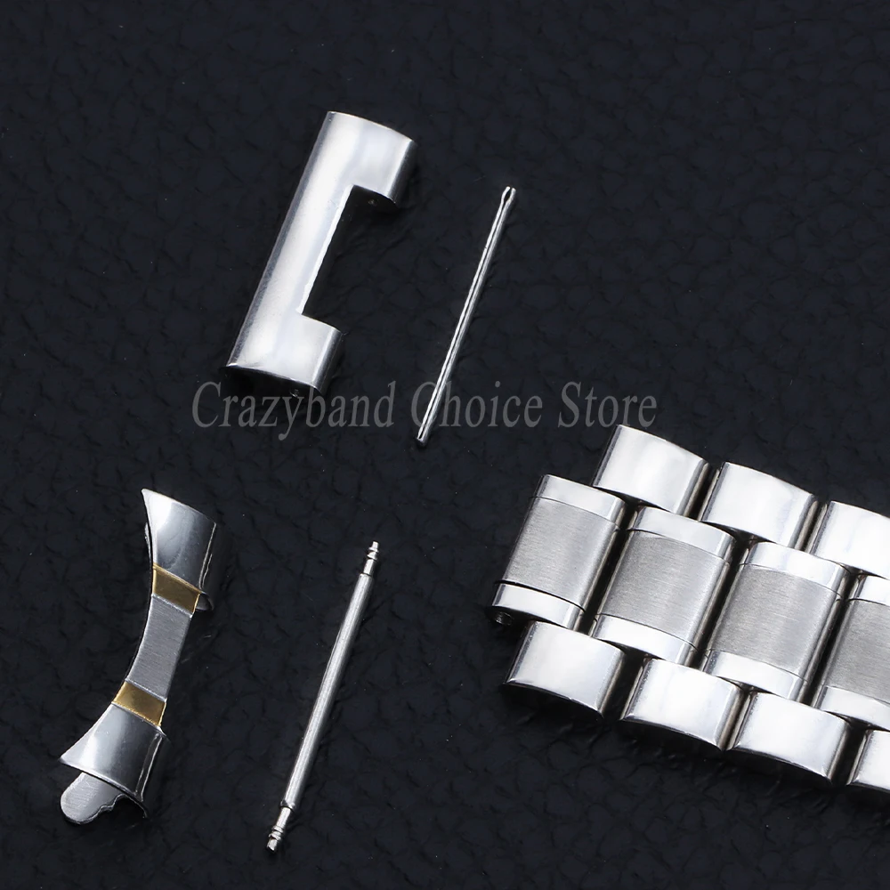 Elegant Stainless Steel Watch Strap Replacement