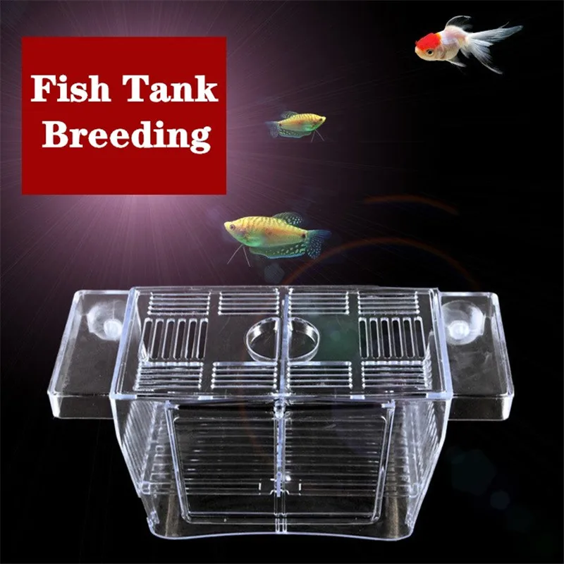 Aquarium Transparent Acrylic Fish Tank Breeding Isolation Box Hatchery Incubator Holder Fish Breeding Box fish breeding box