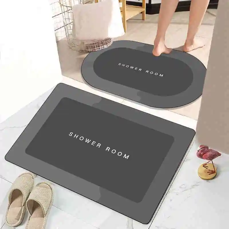

bathroom entrance, soft and non slip bathroom floor mat