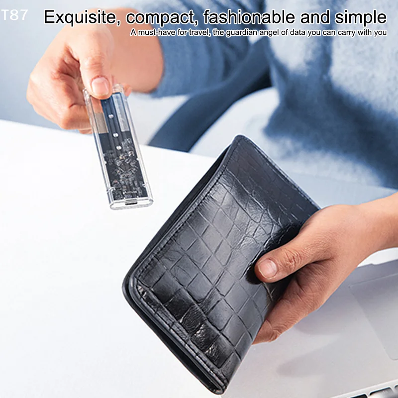 M.2 NVME PCIe NGFF SATA 프로토콜 케이스 투명 USB 타입 C 10Gbps PCI-E 외장 하드 디스크 박스 케이스 (노트북/휴대폰용)