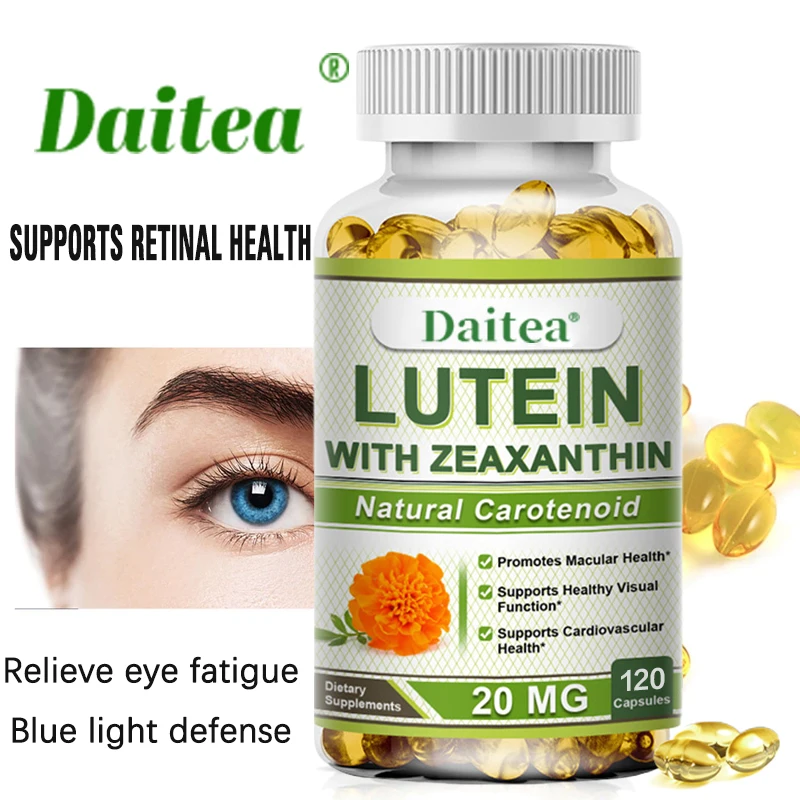 Daitea Augen vitamine mit Lutein, Zeaxanthin und Carotin, Ermüdung ...
