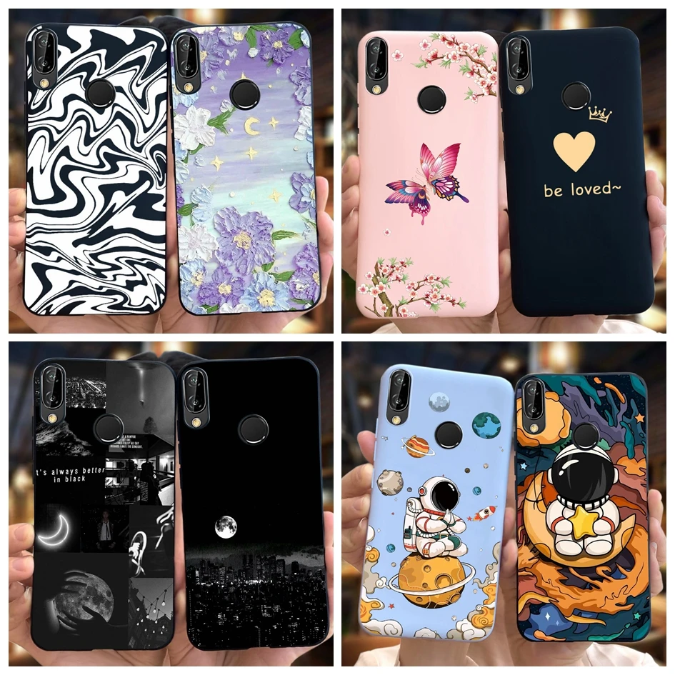 Custodia In Gel TPU Per Huawei P20 Lite Design Legno 07 Disegni