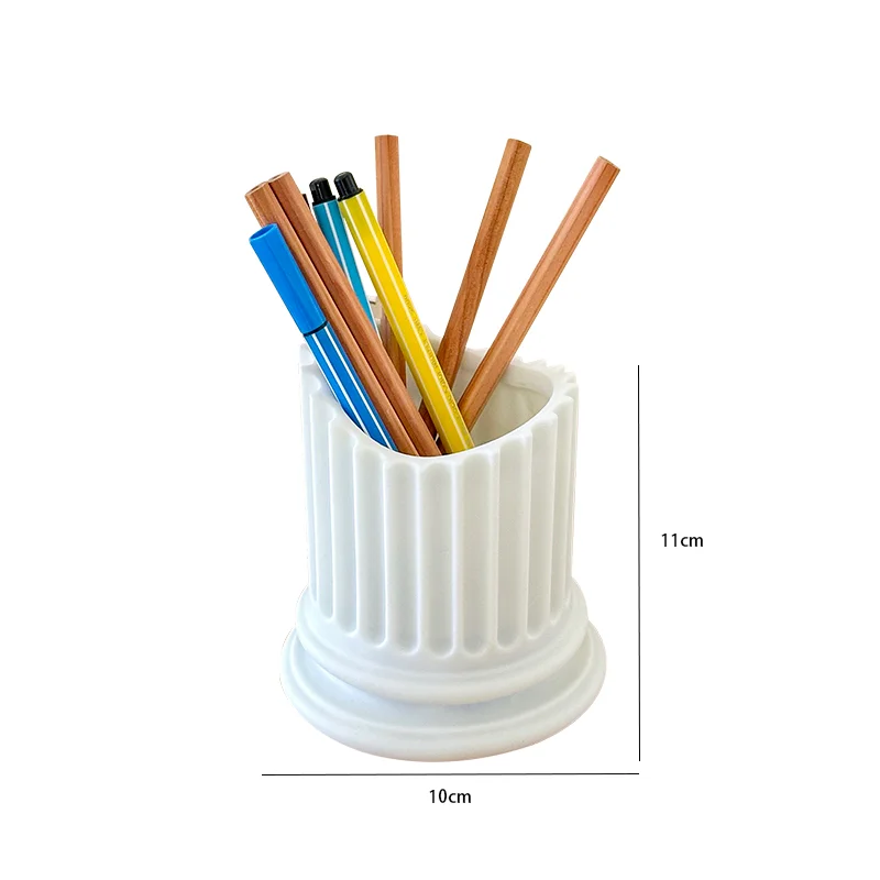 Creative Design of Ancient Greek Style Roman Column Pen Container Home Pen Holder Desktop Storage Preferred for Holiday Gifts 3
