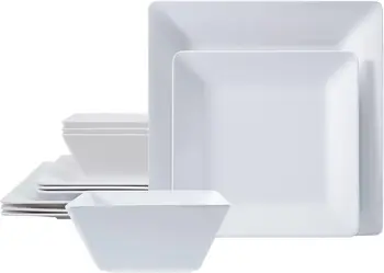 12-Piece Melamine Dinner Set 1