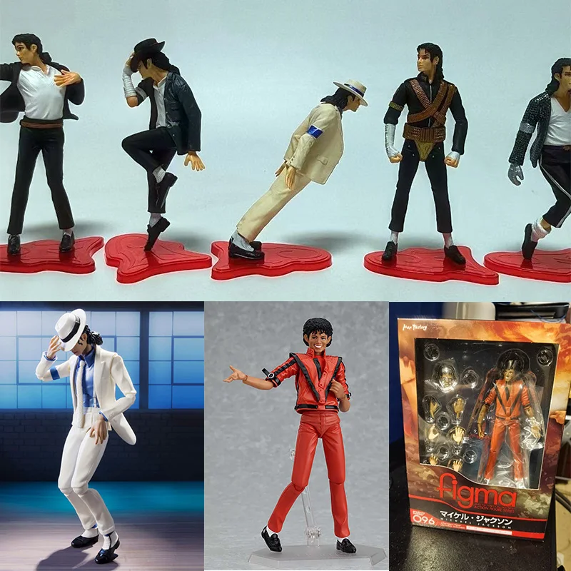 Michael Jackson Smooth Criminal Moonwalk Action Figure Collection Model  Toys Figma  Michael Jackson MJ Thriller Creative Gift