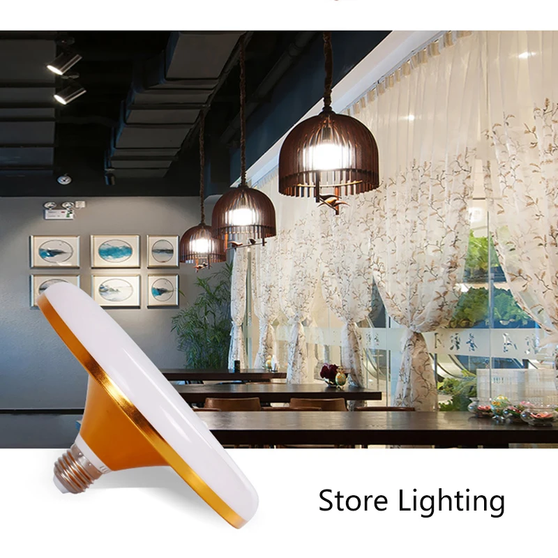 스포트라이트 램파다 E27 UFO LED 램프 15W 20W 30W 50W 220V LED 전구 초고휘도 차고 조명
