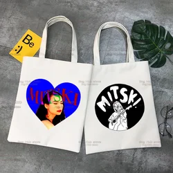 Mitski Bury Me At Makeout The Cowboy Nobody Shopping Bag Shoulder Canvas Bags College Handbag  Cartoon Bag