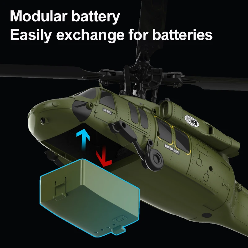 인스탁 밀리터리 K200 RC 헬리콥터 2.4G 6축 자이로 브러시리스 에일러론 없는 광학 흐름 위치 제어 스턴트 RC 비행기 성인용 선물