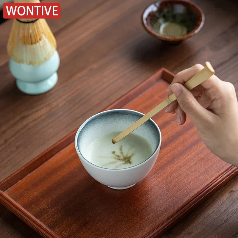 Tea Whisk 3/4/5Pcs Kitchen Accessories Matcha Green Tea Powder Whisk Teaware Japanese Ceremony Bamboo Chasen Tea Tool Brush