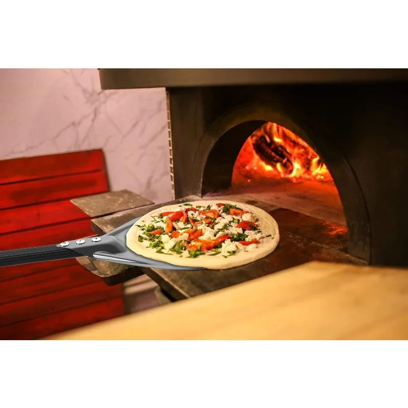 7/8/9inch Professional Pizza Spatula Paddle Perforated Aluminum Metal Pizza Turning Peel for Homemade Oven Accessories