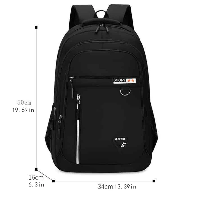 Men's backpack - large capacity, adjustable shoulder straps, multiple compartments, suitable for school, travel, and work, casua