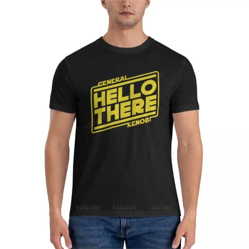 

Летняя мужская футболка, Черная Мужская футболка Hello There Essential, Мужская футболка футболки с коротким рукавом, Мужская футболка