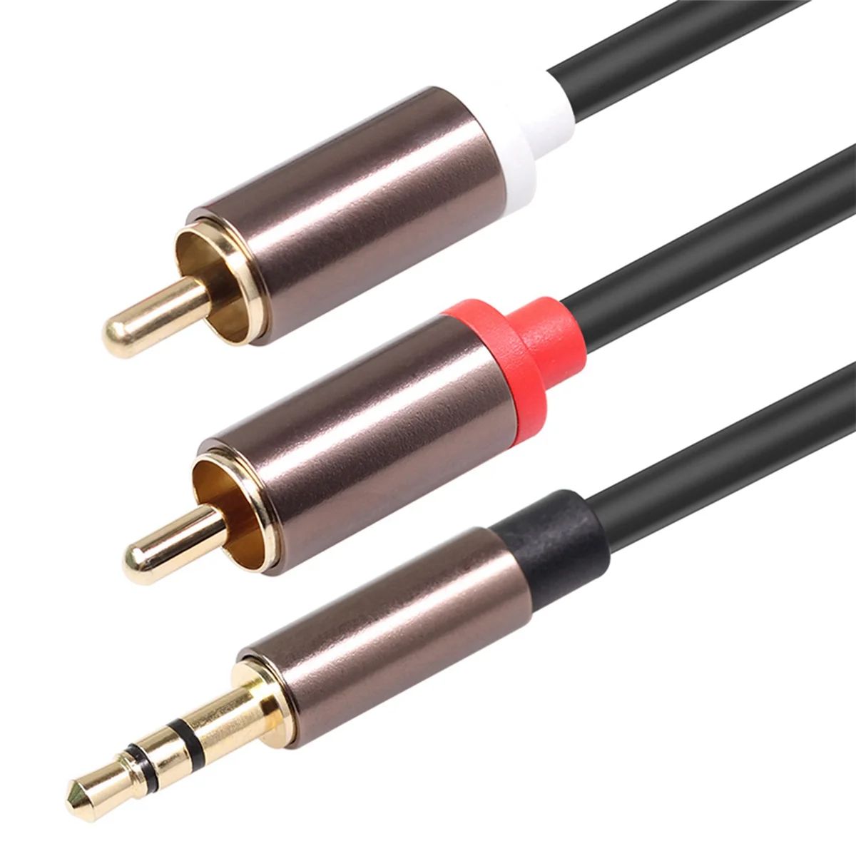 Audio Cable Rca Cable Hifi Stereo 3.5Mm To 2Rca Audio Cable Aux Rca Jack 3.5 Y Splitter for Amplifiers Audio Car Aux Mobile Phone