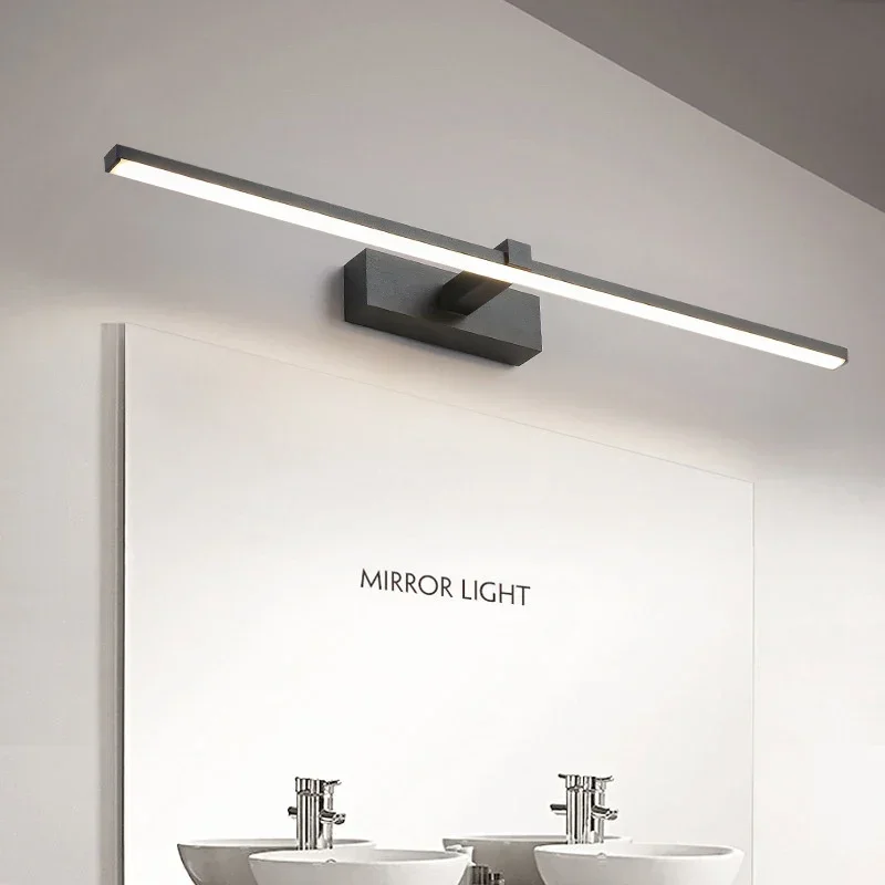 Modern LED Wall Light Bathroom Hardwares Wall Lamp Three Colors Lights Aluminum Led Bathroom Bath Mirror Line Lamp Make Up light led wall light