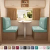 4pcs/set RV Dinette Sofa Covers Stretch Water Repellent Armless Bench Slipcover Polar Fleece Outdoor Camper Car Seat Covers 1