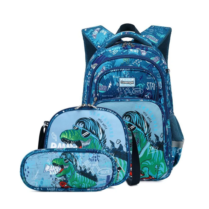 Cartoon Dinosaur Backpack Lunch Box 