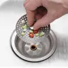 New Stainless Steel Kitchen Sink Filter Mesh Hair Catcher Water Basin Strainer Bathroom Accessories Drain Hole Trap Waste Screen 6
