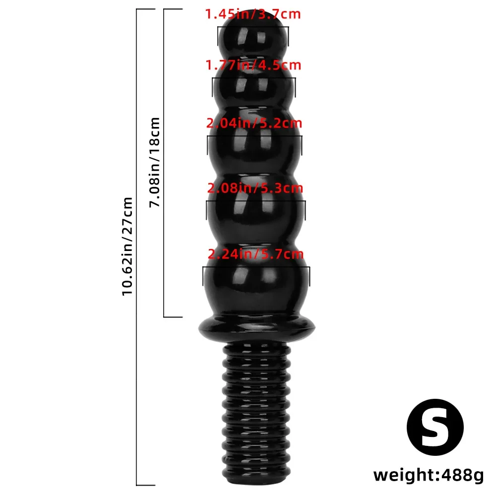 Big Black Dildo Handle Penis Huge Anal Plug For Women Men Masturbation Vagina Dilator Prostate Massage Adult Games Gay Sex Toys