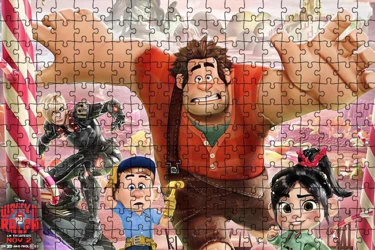 Quebra-cabeça quebra-cabeças disney wreck-it ralph poster 1000 peças de  madeira quebra-cabeças crianças brinquedos educativos imprimir presentes  claros brinquedo do jogo adulto - AliExpress