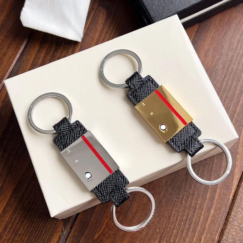 

PJS Luxury MB Golden Silver Smooth Paint Car Key Chain 316 Stainless Steel Double Ring At Both Ends Classic Keychain With Box