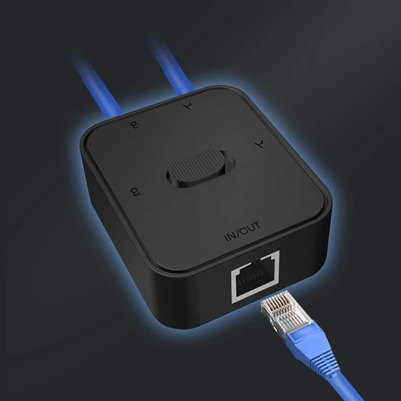 새로운 2 포트 기가비트 네트워크 스위처 고성능 Lan 이더넷 스마트 스위치, 1000Mbps RJ45 내부 외부 인터넷 분배기