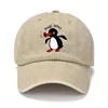 New Pingu Pinga Penguin TV Print Baseball Caps Unisex Washed Denim Noot Dad Cap Men Women 100% Cotton Visor Protection Snapback 3