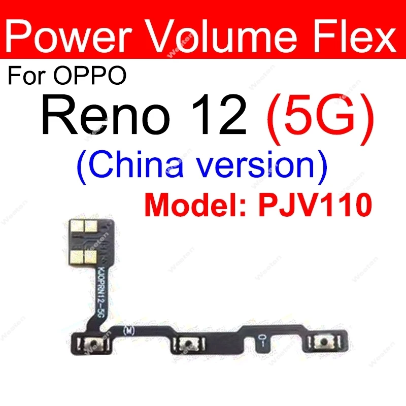 Power and Volume Button Flex Cable Side Key Flex Ribbon Replacement