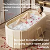 Bath Bucket Folding Bathtub Portable Adult Full Body Bath Constant Temperature Free Installation 1.2m Bathtub Household 1