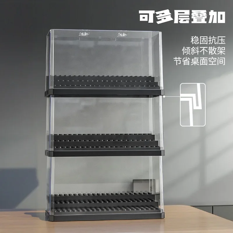Acrylic Display Box Rack for Lego Building Block Figurines - Transparent Storage and Showcase Solution