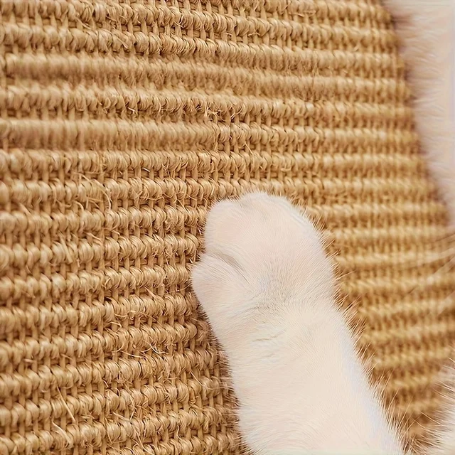 Sturdy Sisal Cat Scratching Post - Sofa-Safe Design, Durable Natural Sisal Material Promotes Healthy Nail Care and Furniture Protection, Ideal Gift for Cats, Simple Pet Accessory, Safe Pet Material, a Must-Have for Pet Lovers 5