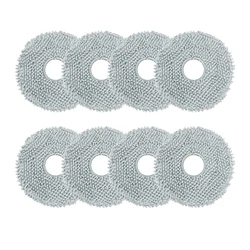 Roborock Robot Vacuum Cleaner Accessories Kit: Main and Side Brushes, HEPA Filter, Mop Cloths, Dust Bag, Spare Parts Set (8PCS Mop)