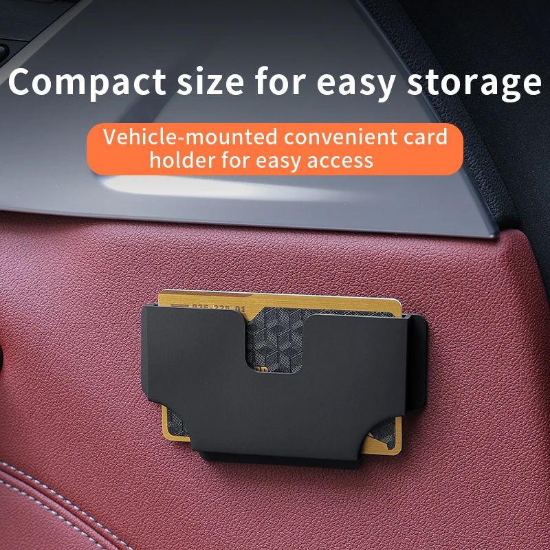 Nuovissimo Porta Carte per Auto, Scatola Porta Voucher, Slot per Carte ad Alta Velocità per Rifornimento Carburante, Porta Carte Creativo - immagine 3