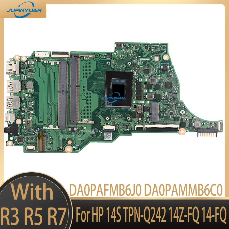 

DA0PAFMB6J0 DA0PAMMB6C0 для ноутбука HP 14S TPN-Q242 14z-FQ 14-FQ материнская плата для ноутбука с R3-5300 R7-5700 CPU DDR4 100% полный тест