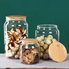 1.3L/3L/4L Sealed Glass Bottles Glass Jars and Lids Kitchen Food Storage Containers Transparent Spice Organizer Tea Sugar Tanks 6
