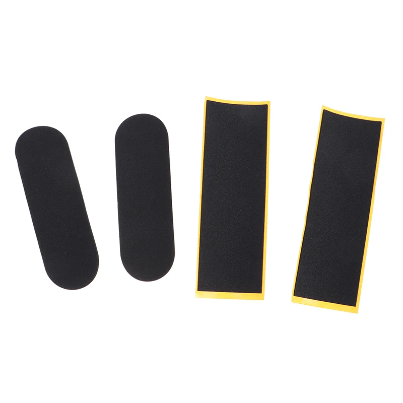 。 5Pcst 새로운 PE/EVA 블랙 핑거보드 데크 언컷 테이프 스티커 블랙 폼 그립 테이프 스티커 2 사이즈