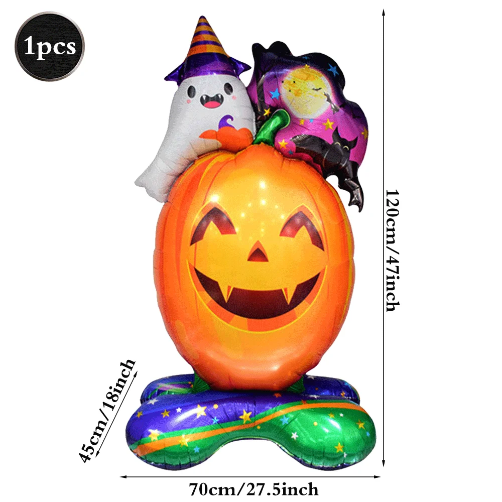 Halloween Kürbiskopf Geisterballon Kürbis Toter Baum Selbststehende große Folienballons für Halloween Party Dekoration Lieferungen – Detail 6