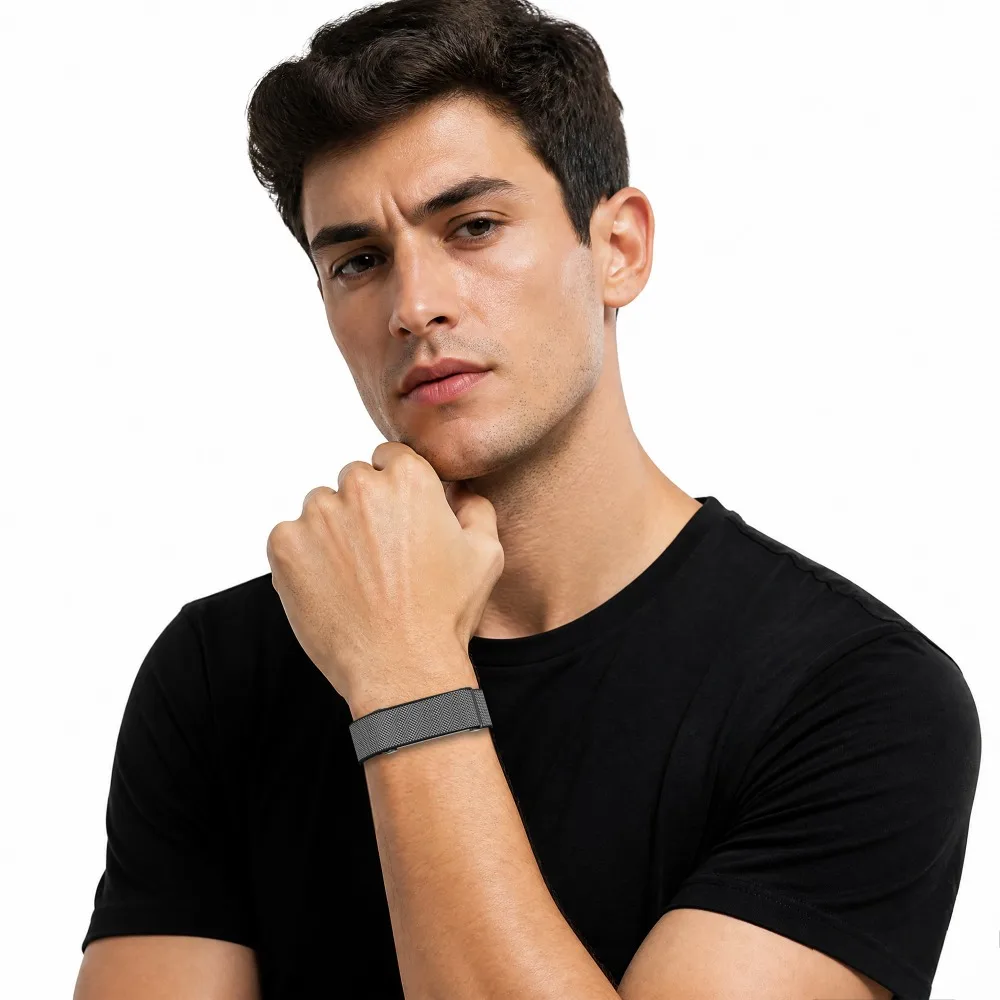 Enhanced Nylon Magnetic Wrist Band with Metal Frame