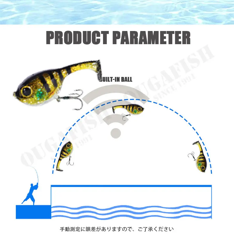 Softbait Balloonfish Fishing Lure 9.5g 60mm Silicone Deraball With Quality Hook Sinking Pesca Accesorios Mar Seabass Artificial