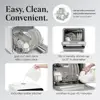 Portable Compact Countertop Dishwasher 5L Tank 5-Program Home RV Apartment Wash Dishes Glass Baby Care Sparkling Clean Easy Use 5