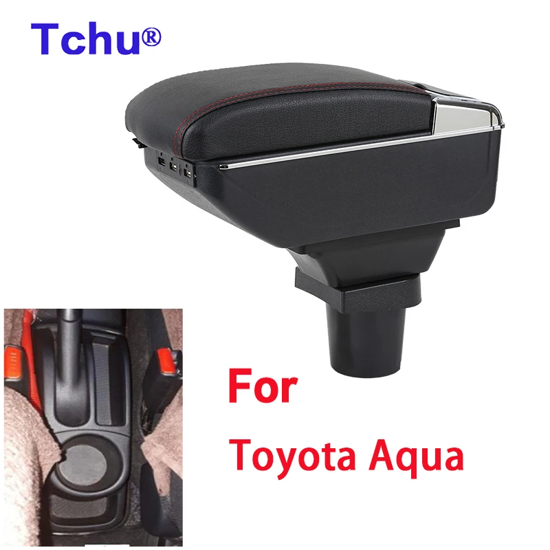 

For Toyota Aqua Armrest box For Toyota Prius C car armrest box Centre Console Storage Box interior automobile accessories