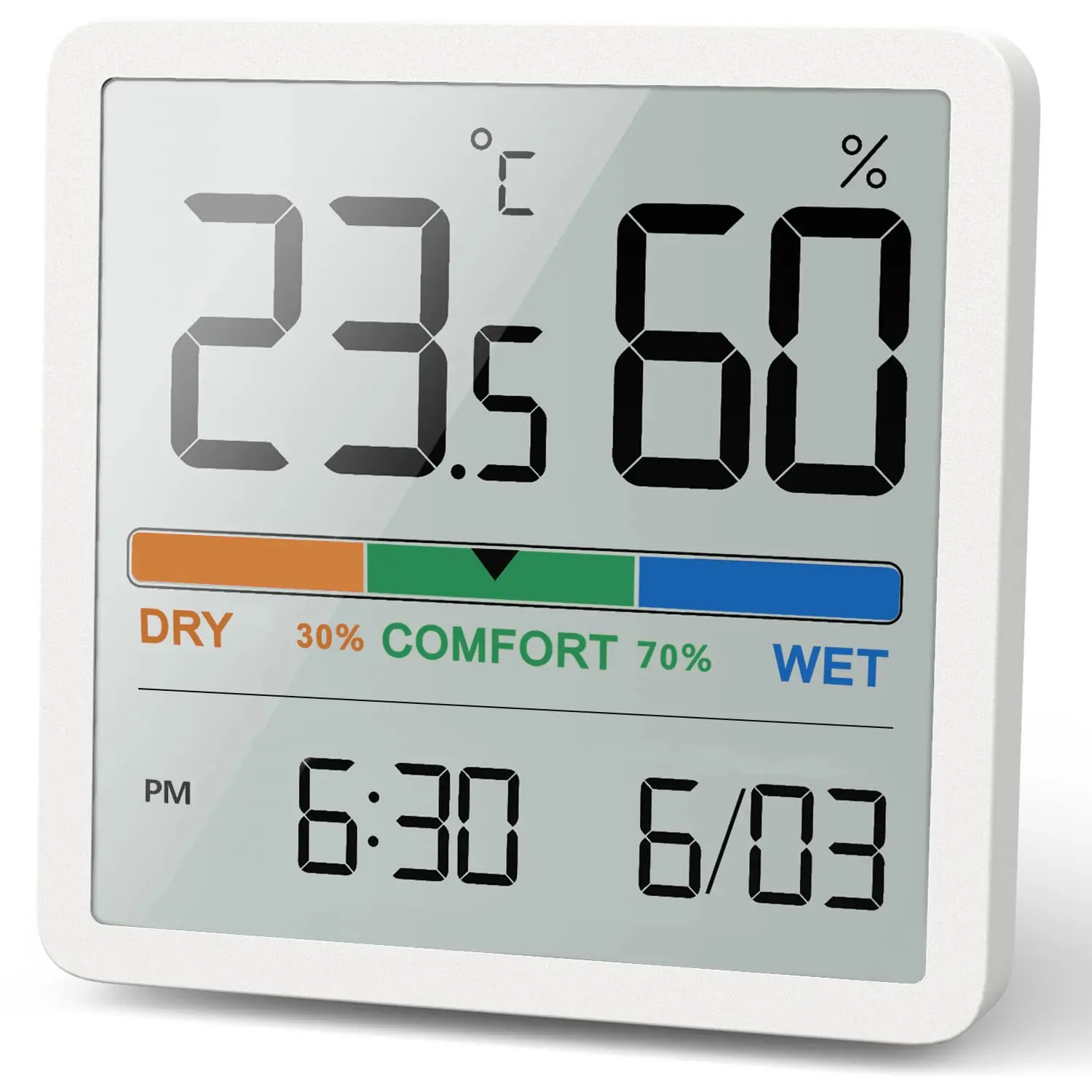 NOKLEAD-LCD Medidor de Temperatura e Umidade Digital Home Interior, Termômetro, Higrômetro, Sensor, Medidor, Estação Meteorológica, Novo