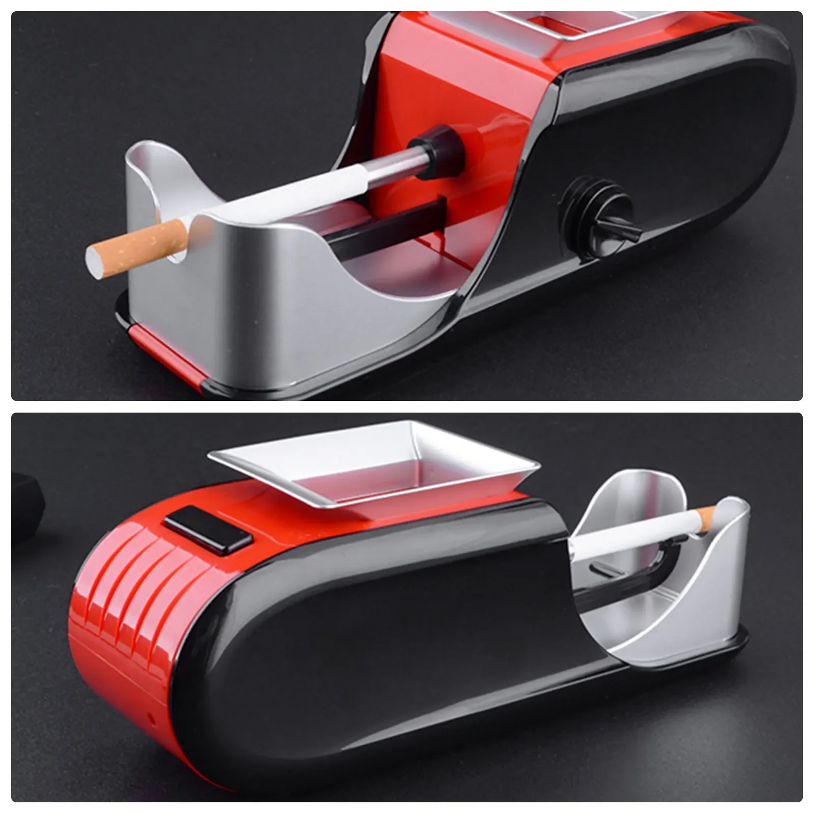 Cigarette Filling Machine Fully Automatic Cigarette Plug, Electric Smoking Accessories with Charger and Cleaning Brush - 4