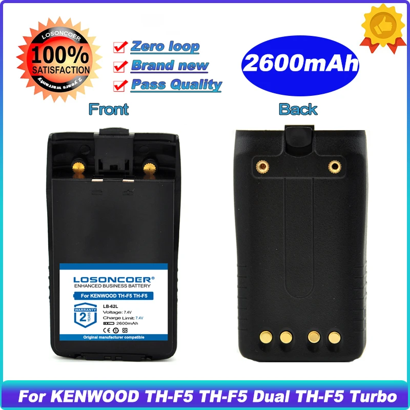 Аккумулятор BP-62LH 2600 мА · ч для TYT KENWOOD Radio TH-F5 Turbo Linton LT-6200 LT-6100 Plus SMP808 SMP818 WEIERWEI VEV V8 V6