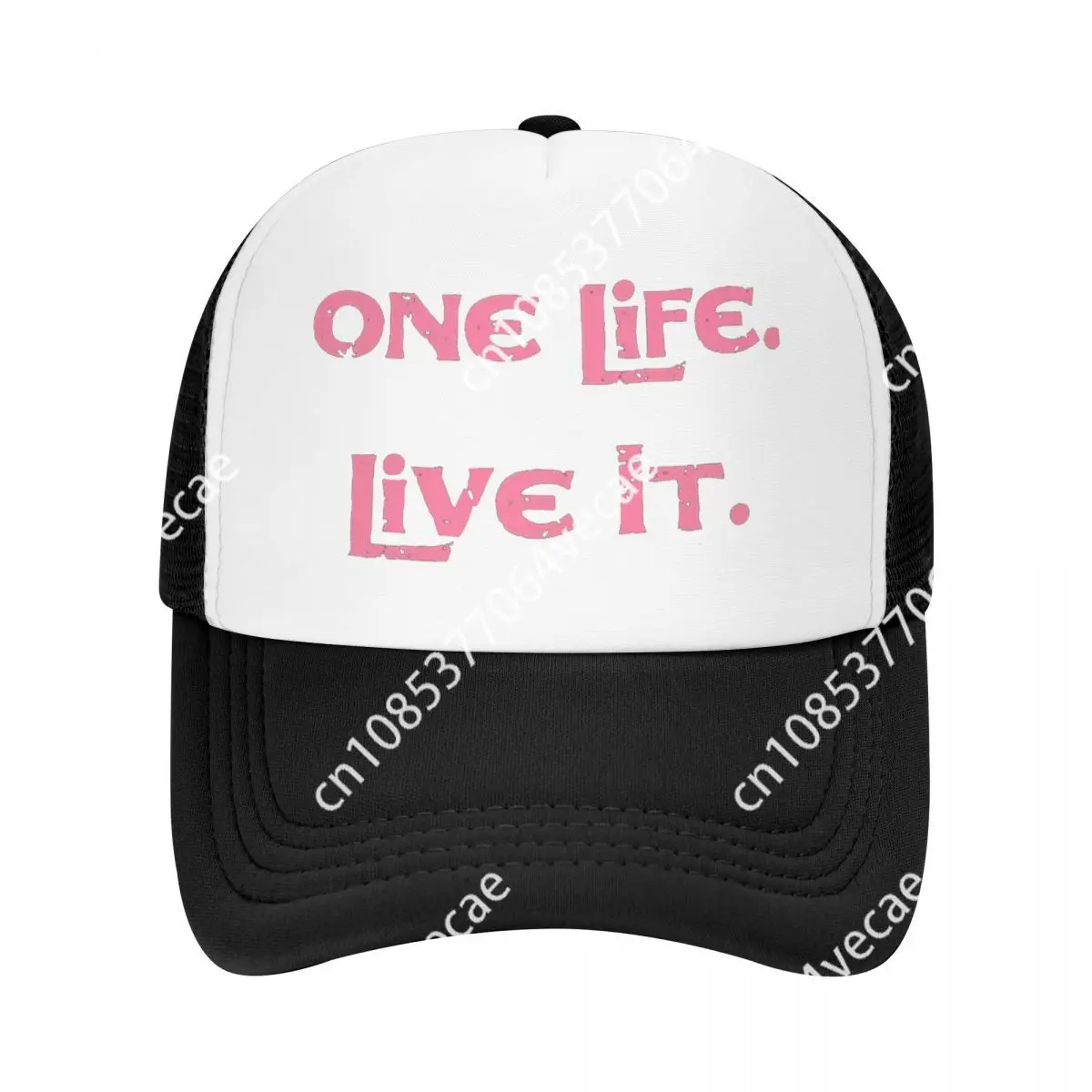 

Классическая бейсболка One Life Live It для мужчин и женщин, дышащая Кепка-тракер, уличные Снэпбэк кепки, летние кепки