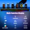 1PC Nixie Tube RGB Retro Digital Clock Light, IPS Glows Analog Clock, Support Wi-Fi Time Calibration, APP Control, Wheather Mode 4
