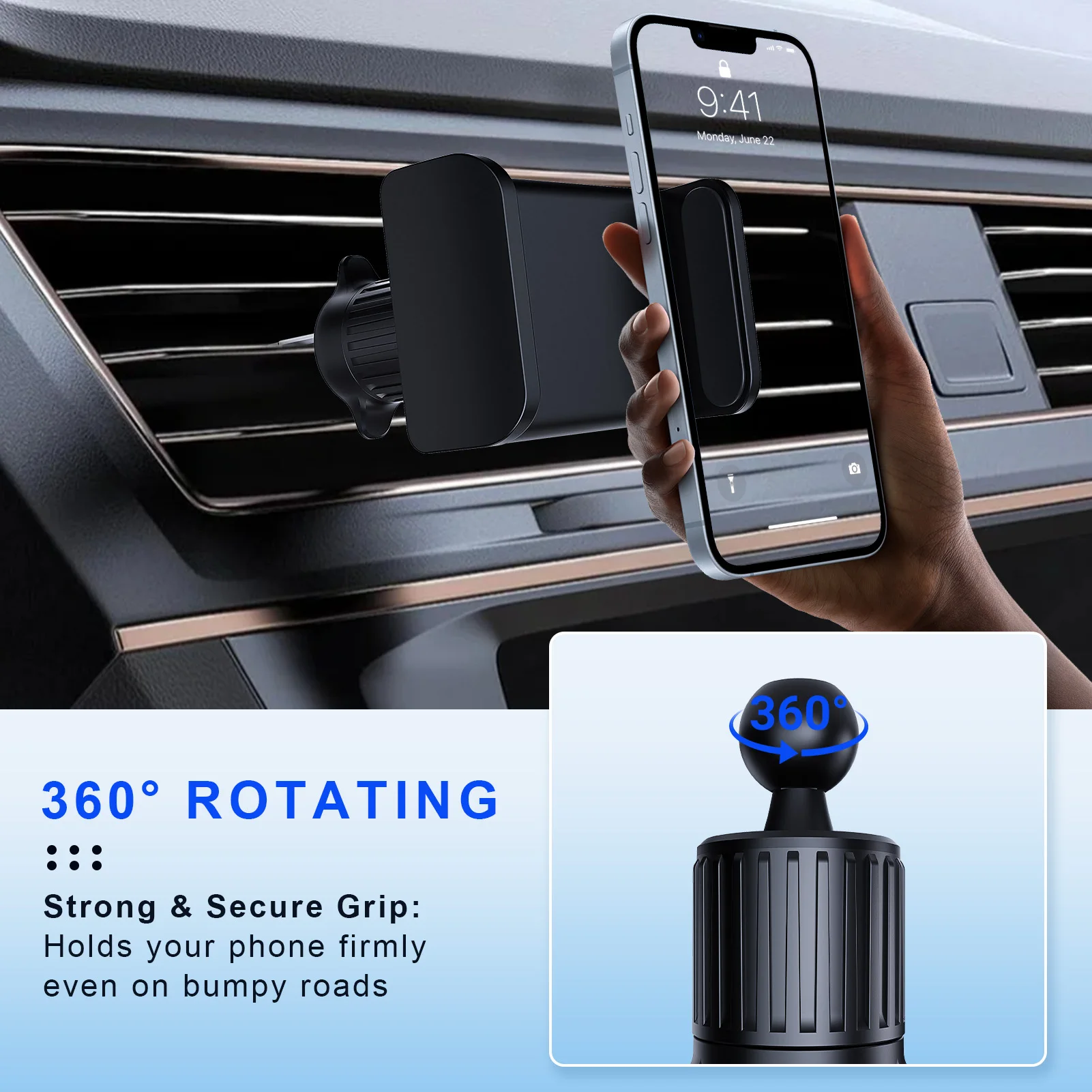 Universal 360° Adjustable Air Vent Phone Holder