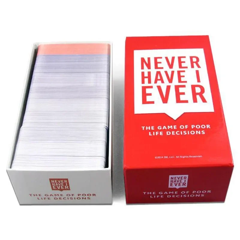 550Cards Never Have I Ever Deluxe Box Mega Set Extension Board Game Bar Night Club KTV Party Drink Table Game Toy Gift for Adult