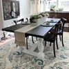 Ruffles Table Runner 100% Cotton Event Fabric Decor Romantic Solid Colour Placemat for Holiday Wedding Party Christmas Doily 3