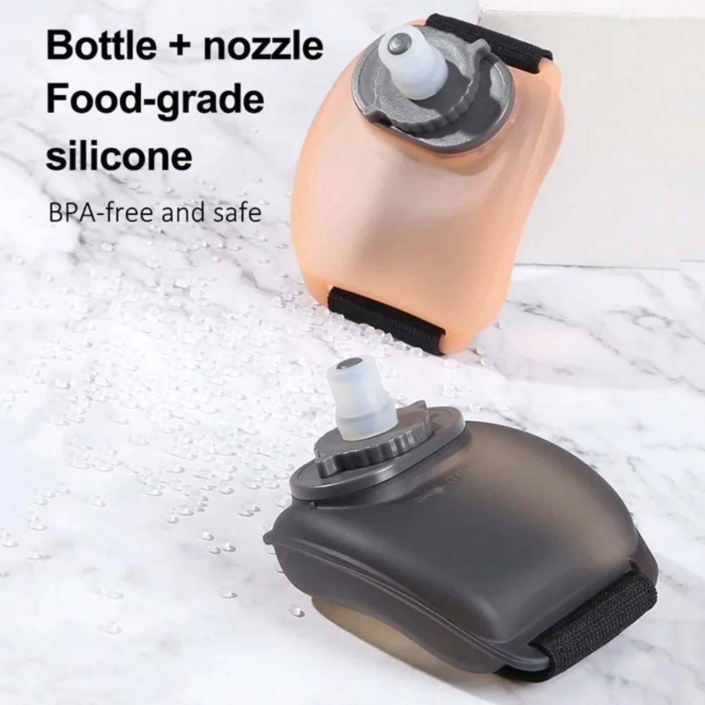 200ML Wrist Water Bottle Silicone Soft Flask Wrist Storage Bag Hydration Pack For Marathon Riding Fitness Climbing sports water bottle,portable water bottle,sports water bag